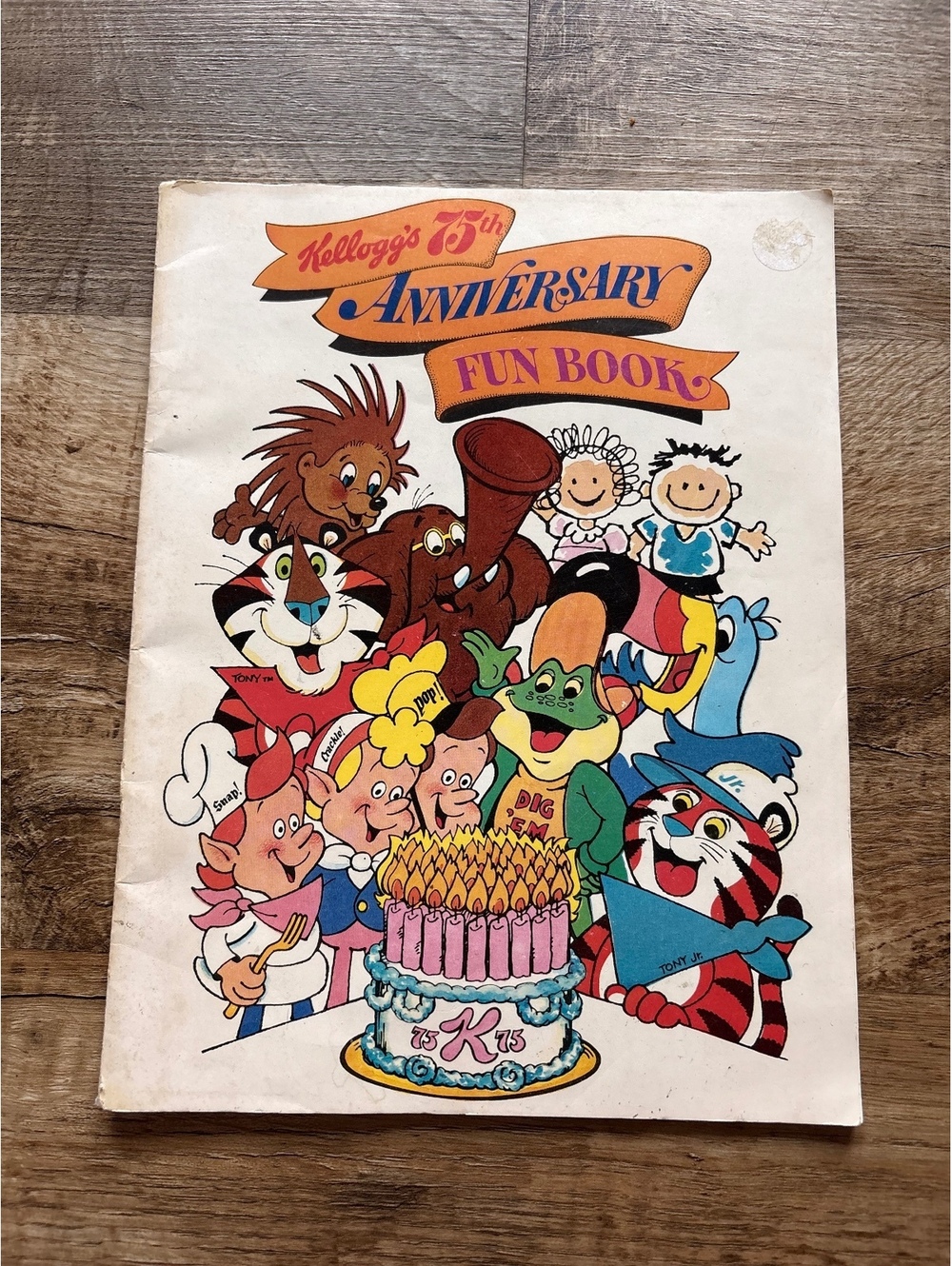 Kellogg's 75th Anniversary Fun Book Vintage Activity Coloring Puzzle Book